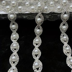 TEMU 50cm/90cm 은빛 반짝이는 라인스톤 트림 클로즈 체인 어플리케 비즈 프린지 트림 어플리케, 재봉 및 패션 디자인 완벽한 신부 이브닝 가운 의상 액세서리 DIY 장식용 (스타일-섬세한 눈)
