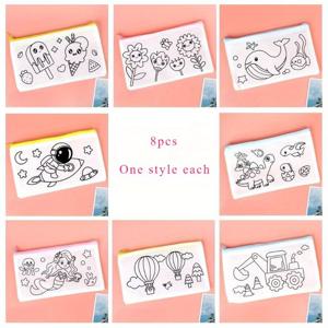 TEMU 8개 창의적인 카툰 그림 DIY 필통, 카니발 파티 선물 가방, 비닐백, 개학 시즌, 할로윈, 부활절, 크리스마스 및 새해 선물 포장 및 보관 용품, 파티 선물 수납 가방