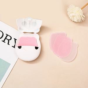 TEMU 1pc 팬다 여행 휴대용 비누 종이 - 귀여운 팬다 디자인의 ABS 일회용 손 세척 시트, 야외 캠핑, 하이킹, 해변, 피크닉, 피크닉 필수품, 재미있는 디자인, 내구성 있는 소재