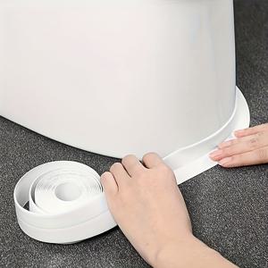 TEMU 화이트 방수 실링 테이프 5롤, 3.8 * 100cm, 주방 및 욕실용, 싱크대, 변기, 벽 틈새 커버 스트립, 할로윈 및 크리스마스 홈 데코 제품, 욕실 액세서리, 주방 실링, 싱크대 보호, 깔끔한 엣지 테이프, 무봉합 마감, 강력 그립, 방수 소재, 자가 접착 테이프, 접착 실링, 가정용 필수품, DIY 애호가용