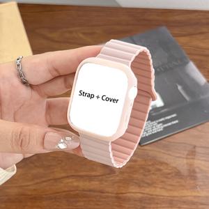 TEMU 새로운 호환 iWatch 9 Apple S8 워치밴드, Ultra 2 자석형 7세대용 사계절(가을/겨울) 남녀공용 스포츠 시트 - 크리에이티브 케이스커버 6/5/4