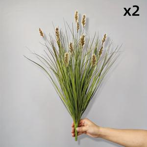 TEMU 13개의 인공 파스팔럼 풀 2개, 현실적인 인공 토끼 꼬리 풀 23.6인치, 스타일, 파티오 정원 장식, 가정 호텔 방 결혼식 장식, 생일 파티 용품 및 DIY 휴일 액세서리에 적합합니다.