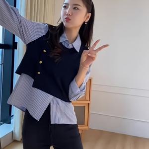 TEMU 두 개의 줄무늬 셔츠
