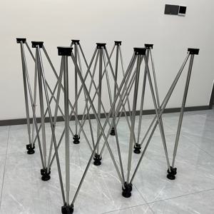 TEMU 나무 공예, 타일 세팅 및 유통 업체 디스플레이를 위한 4000kg 로드 용량을 갖춘 무게가 있는 휴대용 접이식 다리 작업대, 다목적 폴리프로필렌 탑, 무요금, 조립 필요 없음