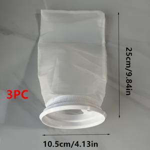TEMU IBC 물탱크용 3개입 나일론 필터 스크린 - 비통, 정원 탱크, 톤통용 내구성 있는 패브릭 환기 커버 - 안전한 핏의 화이트 플라스틱 커버 - 홈 & 가든 필수품