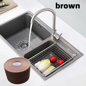 TEMU 1개 방수 자체 접착 코킹 스트립, 3.2m PVC 실링 테이프, 주방 카운터탑, 싱크대, 욕조, 욕실, 샤워실, 바닥 벽 코너 보호용, 주방 및 욕실 사용을 위한 곰팡이 방지 접착 테이프