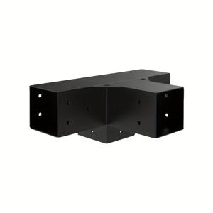 TEMU 4인치 x 4인치(실제 3.6인치 x 3.6인치) 목재용 3방향 브래킷이 포함된 헤비 합금 강철 퍼걸라 키트, DIY 퍼걸라 브래킷은 퍼걸라, 정원 및 금속 가제보 키트에 적합 - 나사 포함