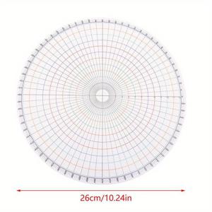 TEMU 26cm 세라믹 라운드 디바이더 라인 - 아름다운 격자 패턴, 도자기, 그림 그리기, DIY 언더글레이즈 페인팅 보조 패드, 크래프팅 도구 | 컬러풀 격자 라인 | 내구성 있는 크래프팅 재료, 세라믹 크래프팅 용품