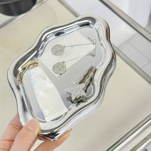 TEMU 1개 구름 모양 주얼리 트레이 - 귀걸이, 팔찌 & 목걸이용 PVC 장식 접시, 남녀 공용 홈 데코 선물, 크리스마스와 새해에 딱 좋은 선물, 추수감사절 완벽한 아이템, 보석함|남자목걸이