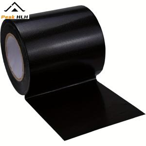 TEMU 1pc 중량 비닐 폴리에스터 수리 테이프, 4인치 x 66피트 - 모든 날씨용 블랙 직물 테이프, 보트, RV, 텐트, 캔버스 우산용 - 내구성, 자외선 및 찢어짐 방지, 거울 마감, 야외 사용에 이상적, 보트 액세서리 | 거울 마감 테이프 | 내구성 블렌드 탭