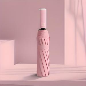 TEMU 10개의 리브가 있는 빨간색/파란색/검은색/분홍색/파란색 Xiaomi 자동 열림/닫힘 접이식 우산, 바람에 내지 않는, 소형 여행 디자인 및 인간공학 플라스틱 손잡이 - 빨간색/파란색/검은색/분홍색/선물 우산, 남성과 여성용 야외 장비를 위한 크리스마스 선물