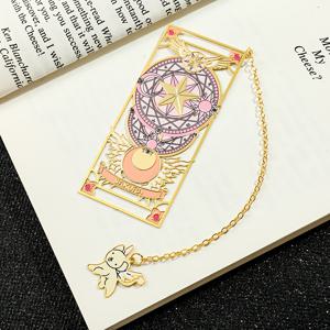 TEMU 1/2개 우아한 파스텔 핑크 & 골드 메탈 북마크 - 섬세한 체인 디자인, 여성용 독서 애호가 선물, 발렌타인데이, 생일, 개학 준비 - 책, 다이어리, 플래너 액세서리, 내구성 강한 금속 제작, 세련된 페이지 마커, 천체 모티프, 정교한 디테일, 스타일리시한 장식|다이어리
