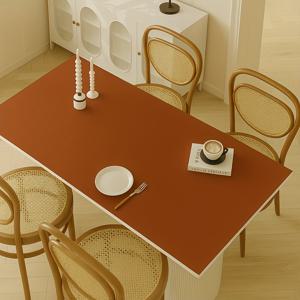 TEMU 대형 합성 합성 인조 가죽 테이블 매트, 60*120cm, 긁힘 방지 및 내마모성, 열绝緣 쓰기 데스크 패드, 원하는 크기로 잘릴 수 있으며 원형이되지 않습니다. 블랙/브라운/그레이/화이트/핑크 등 다양한 색상으로 제공됩니다. 식탁, 커피 테이블, 데스크, 컴퓨터 테이블 등에 적합합니다. 추수감사절 및 크리스마스 선물에 이상적입니다.|컴퓨터책상