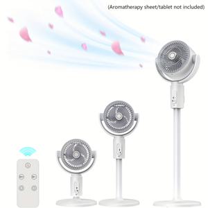 TEMU 3-in-1 스탠딩 팬, 90°+ 진동, 5 속도, 3in 1 발판 및 테이블탑, 15