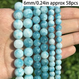 TEMU 6mm/8mm/10mm 천연 라리마르 스톤 비즈 - 트로피컬 오션 블루-퍼플 그라데이션, 매끄러운 광택 Spacer 비즈, 주얼리 만들기, 해변 웨딩, 일상 및 공식 행사용 - DIY 목걸이, 팔찌, 귀걸이 - 여성 선물 아이디어, 핸드메이드 액세서리 제작, 공예 애호가를 위한 스톤 비즈