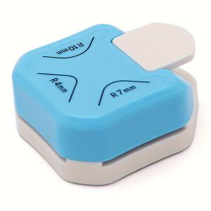TEMU 3-in-1 미니 코너 트리머 - R4/R7/R10mm 종이용 내구성 있는 플라스틱 공예 도구, 인체공학적 디자인의 휴대용 정밀 코너 펀치, DIY 프로젝트 및 봉투 만들기 필수품, 견고한 구조의 카드 만들기 도구