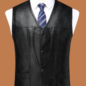 TEMU 캐주얼 버튼업 플리스 안감 남성 조끼 32