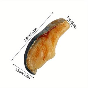 TEMU 5개 세트 시뮬레이션 바베큐 생선 큐브, 구운 새우, 오징어 음식 인공 바비큐 해산물 모델 레스토랑 디스플레이 소품