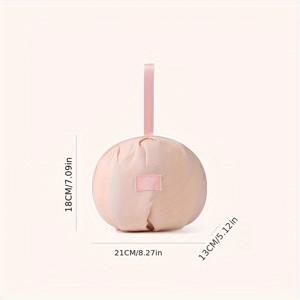 TEMU 1 개의 허니 걸 스타일 브라 정리 가방 - 효율적인 브라 및 속옷 보관을 위한 가벼우며 휴대 가능한 다중 컴파트먼트 디자인, 휴대용 및 걸 수 있는 옵션, 여행 및 가정 정리에 완벽한 여행 정리 가방|베이지 정리 가방|강력한 지퍼 클로저, 브라 보관 정리 가방, 브라 정리 가방
