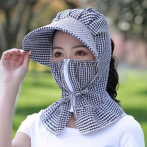 TEMU 여름용 휴대용 넓은 챙 모자 - 자전거 타기와 차 수확에 적합