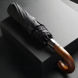 TEMU PARACHASE 대형 자동 우산 남녀공용, 방풍 기능, 나무 손잡이, 8본 알루미늄 프레임, 컴팩트하고 내구성 있는 디자인, 비즈니스 및 캐주얼 사용에 완벽한 다목적 우산 | 나무 손잡이 우산, 아웃도어 우산