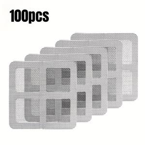 TEMU 100개 금속 싱크대 배수구 필터 - 머리카락 방지 메쉬 그릴, 쉬운 설치 및 제거, 내구성 있는 욕실 & 주방 배수구 보호기, 표준 배수구 호환, 세련된 메탈릭 마감, 오래 지속되는 구조