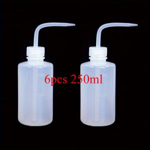 TEMU 6개 세트 250ml & 500ml 재충전 가능한 물주기 병, 다육식물 관리용 정밀 분사 노즐, 파라벤 프리 플라스틱, 손세척 전용, 타투 잉크병, 누수 방지 디자인, 라운드 형태, 내구성 있는 소재, 홈 가드너를 위한 스프레이 병