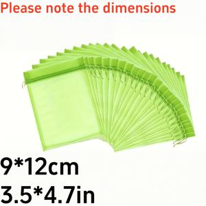 TEMU 200개 재사용 가능한 과일 및 채소 보호 가방 - 9x12cm 끈이 있는 그라데이션 네트로 포도, 사과, 감귤류 - 곤충 방지, 통기성 있는 원단, 전기 없음, 정원 및 주방 사용, 과일 가방 보관, 정원 해충 방지, 간단한 디자인, 내구성 있는 네트