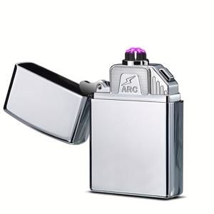 TEMU LCFUN 방풍 전기 라이터 - USB 충전식, 고강도 플라즈마 점화, 컴팩트 & 휴대용, 캠핑, 바베큐, 사무실, 선물용 - USB 기기 호환 가능