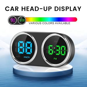 TEMU 새로운 HUD 자동차 헤드업 디스플레이, 대시보드용, 범용 디지털 속도계 km/h/ MPH, 모든 전자 장치와 호환, 자동 플러그 앤 플레이, 자동 밝기, 배터리 없음