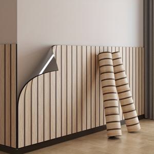 TEMU 3D 목질 벽지 롤 - 쉽게 자를 수 있는 자체 접착성 텍스처 표면, 침실, 거실, 천장, TV 배경 장식, 목재 벽 장식, 목재 벽지, 천장 커버, 현대 장식, 쉬운 적용, 가정 장식, 실내 디자인가