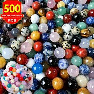 TEMU 정교한 주얼리 제작용품: 8mm 아세테이트 이미테이션 천연석 비즈, 컬러풀 라운드 DIY 팔찌 수공예재료, 목걸이 및 핸드메이드 액세서리로 창의적인 프로젝트에 완벽. DIY와 장인가구 디자인을 위한 필수템