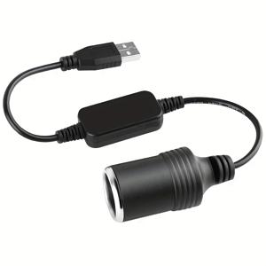 TEMU USB 타입-A에서 USB-C로의 5V 차량용 대시캠 전원 코드, 1.2m/1.8ft 헤비듀티 브레이드 USB-C 허브 및 파워 뱅크, 주차 모니터링용, 컴팩트 디자인, 고품질 커넥터, 배터리 미포함