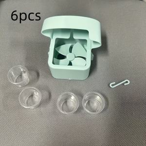 TEMU 휴대용 팬 쿨링 액세서리 세트, 아로마테라피 기능 포함 - 빠른 냉각, 전기 없이 사용 가능, 선풍기 및 바닥형 팬에 적합, 아이스컵 포함, 여름철 효율적인 쿨링 필수품