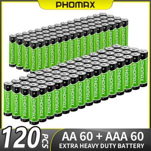 TEMU 20개 팜맥 AA 1.5V 배터리 & 20개 팜맥 AAA 1.5V 배터리, 고용량 탄소 배터리 콤보 세트, 충전 불가능, 다양한 장치용으로 긴 시간 동안 전원 공급