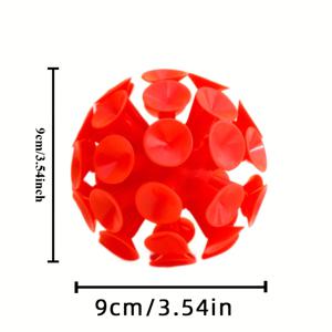 TEMU 디스크 골프 흡착 공 - 폴, 나무 및 브러시와 호환 가능 | 모든 실력 수준을 위한 필수 회수 액세서리, 혼합 색상, 고무 재질, 코스 액세서리, 생동감 있는 디스크 디자인, 신뢰할 수 있는 디스크 디자인