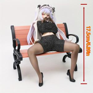 TEMU 성인용 애니메이션 스태츄 18세 이상 - 섬세한 디자인의 내구성 있는 PVC 수집품 피규어, 흰색 & 검정 의상, 침실 및 차량 장식에 완벽, 애니메이션 팬을 위한 독특한 선물, 우아한 포즈, 고품질 마감
