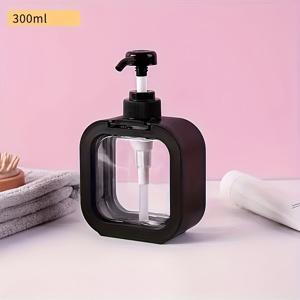 TEMU 다용도 수동 펌프 디스펜서 병 - 10.14oz 및 16.91oz, 샴푸, 바디워시, 세정제용 투명 플라스틱 병 (4가지 스타일)
