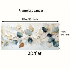 TEMU 2D/플랫 1개 27.55인치*55.11인치/70cm*140cm 무테 현대식 목재 벽 캔버스 그림, 거실 및 침실 장식용 모던 캔버스 포스터, 프레임 없음