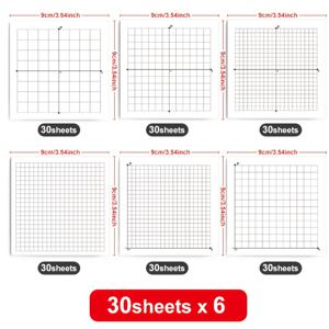 TEMU 6pcs 180장 그리드 XY 축 좌표 그리드 노트북, 30장 x 6개 사각 그리드 종이 노트북 3.54x3.54인치 미니 양면 접착 노트북, 사무실 학교 용품, 6 디자인 30장/책 그리드 북, 스케치북, 레코드 시트 노트북, 휴대용 데이터 번호 통계 책, 포켓 북마크 노트북