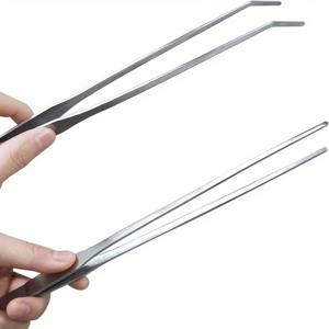 TEMU 2pcs 스테인레스 스틸 급식 집게 및 수족관 집게 세트 - 27cm / 10.6 인치 - 아쿠아스케이핑, 벌레, 파충류, 도마뱀 및 수염 용각을 잡는 데 이상적입니다