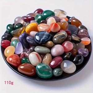 TEMU 110g/200g 컬러 천연 자갈 - 수족관, 홈 데코, 다육식물 화분, 정원 및 화분 장식용