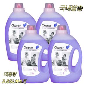 TEMU 【국내 발송】대용량 고농축 세탁세제 3.05L X 4개 파워워시액체세제 액상세제 본품