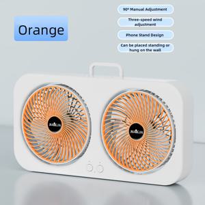 TEMU USB 듀얼 헤드 충전 팬, 3단 풍속 조절, 90° 각도 수동 조정 독립 스위치 포함, 브러시리스 모터 저소음 작동, 대용량 배터리, 벽부착 및 스탠딩 가능, 휴대폰 홀더 제공, 다양한 색상 옵션, 야외 캠핑, 실내, 사무실, 침실에 적합|벽걸이선풍기|캠핑선풍기|서큘레이터선풍기