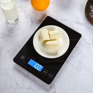 TEMU 블랙 주방 계량기, 가정용 베이킹용 전자 계량기, 과일 및 야채 가중 계량기 15Kg/1G, 디지털 주방 계량기.