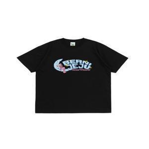 [베르니모텔] BERNI CRESECENT MOON JEJU LOGO TEE (BLACK)