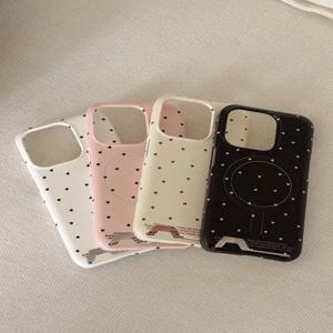 [메이드모먼] dotty love 디자인 [맥세이프 카드수납 폰케이스]