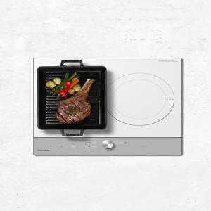 [쿠첸] 쿠첸 올파워 인덕션 3구 프리스탠딩 전기레인지 그레이 CIR-EW33KD1B1