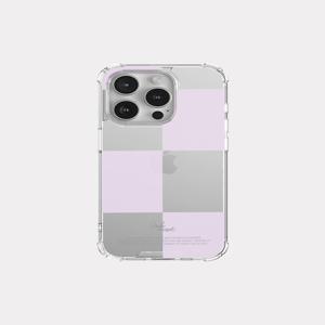 [메이드모먼] soft checkerboard 디자인 [탱크투명 폰케이스]