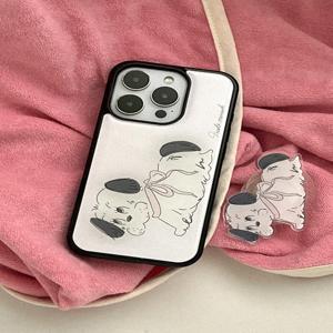 [메이드모먼] doodle puppy 디자인 [에폭시 범퍼케이스]